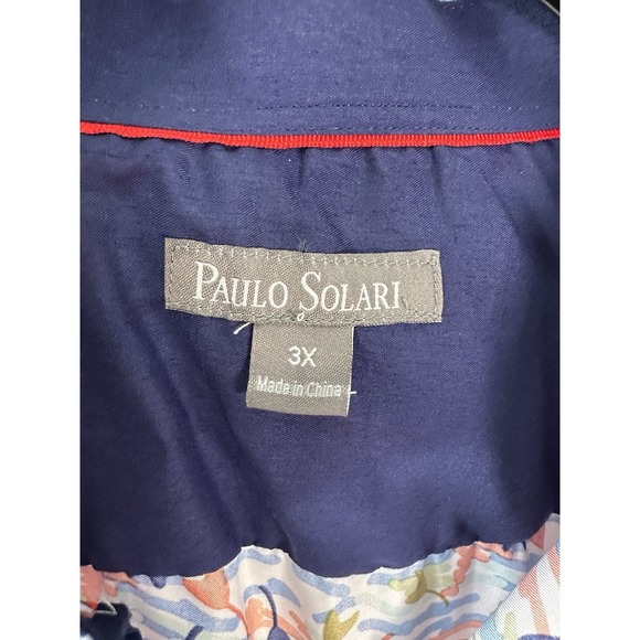 Paulo Solari Button Shirt Men 3X XXXL Multi-color Pattern Short Sleeve - Picture 2 of 5